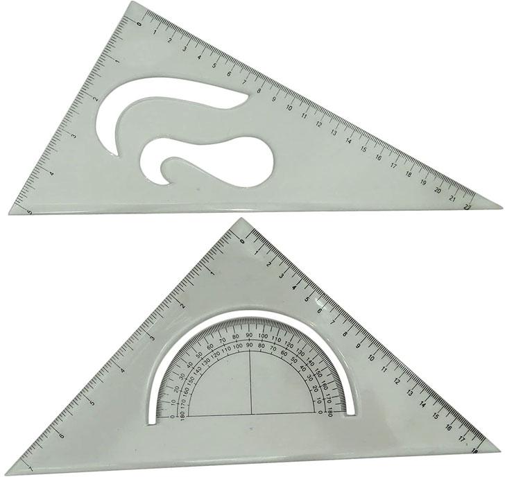 Plastic Set Square Pair, Feature : Light Weight