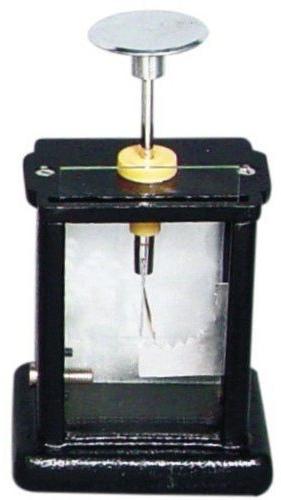 Glass Polished Gold Leaf Electroscope, for Laboratory, Packaging Type : Box