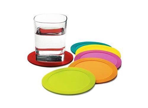 Plain Silicone Coasters, Packaging Type : Box