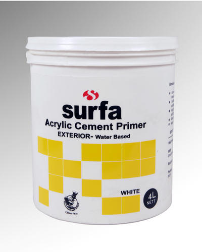 Surfa Exterior Acrylic Cement Primer, Packaging Type : Plastic Bucket