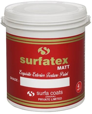 Surfatex Matt Exquisite Exterior Texture Paint, for Brush, Roller, Packaging Type : Bucket