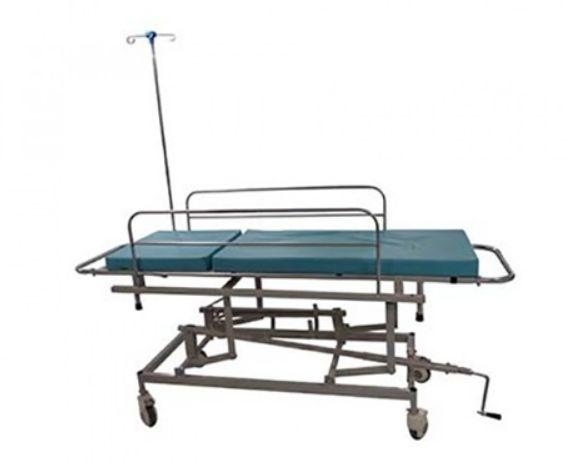 Surgihub Metal Powder Coated Deluxe Stretcher Trolley, for Hospital