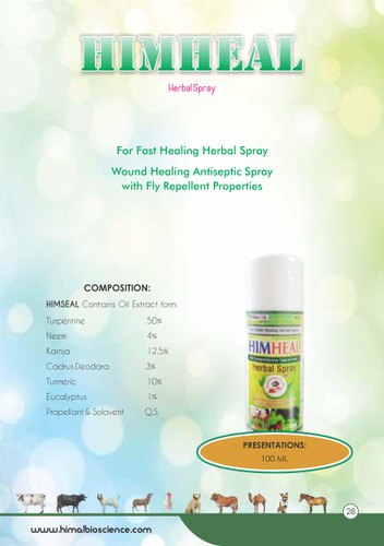 Antiseptic Herbal Spray, Packaging Size : 100 ML