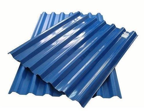 3 Feet Blue Color Coated GI Roofing Sheets