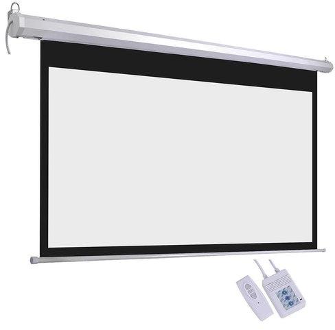 Liberty Classy White Motorized Screen, for Indoor Use, Style : Wall Mount
