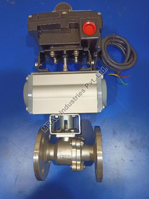 Stainless Steel Pneumatic Ball Valve, for Gas Fitting, Water Fitting, Size : 1/2