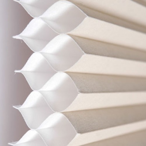 PVC Honeycomb Blind, Color : White