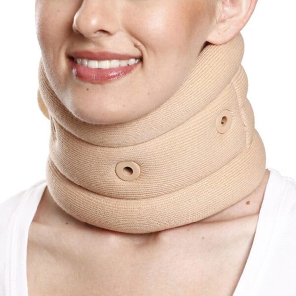 Soft Collar Cervical Support, Feature : Well ventilated, Anatomical shape, High density PU foam, Skin matching color