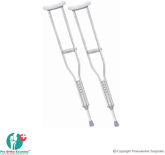 Aluminium Underarm Crutches, Size : Small, Medium, Large