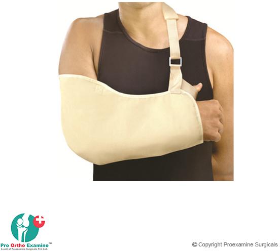 Pouch Arm Sling, for Shoulder dislocation, Bursitis, Support to plastered arm.