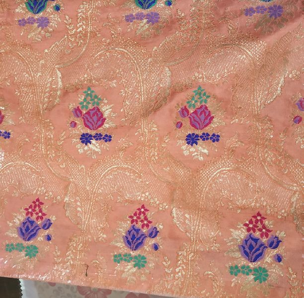 Banarasi Satin Katan Silk With Meena Weaved Fabric