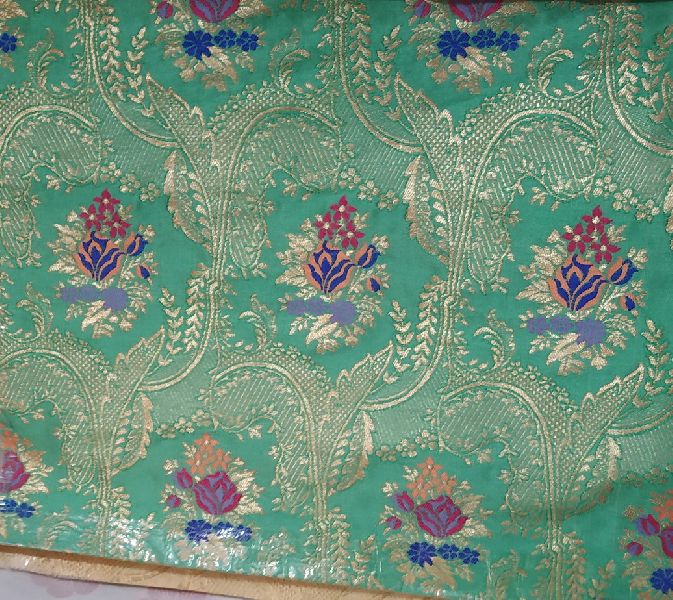 Banarasi Satin Katan Silk With Meena Weaved Fabric