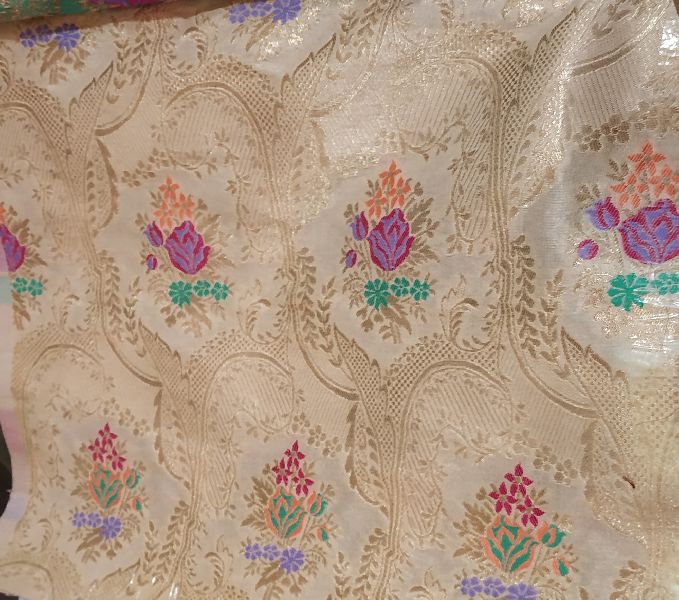 Banarasi Satin Katan Silk With Meena Weaved Fabric