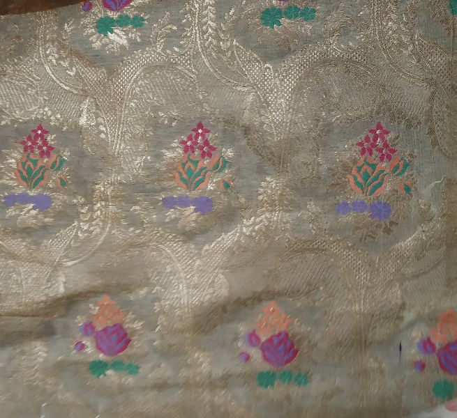 Banarasi Satin Katan Silk With Meena Weaved Fabric