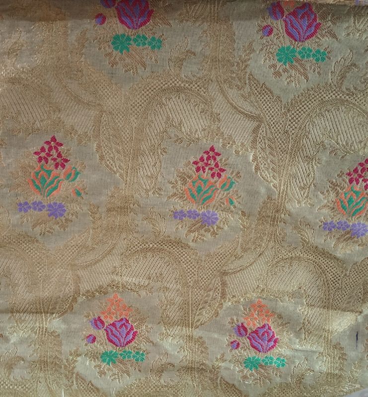 Banarasi Satin Katan Silk With Meena Weaved Fabric