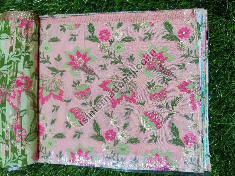 Banarasi Semi Katan Silk with Alfi Meena Weaved Brocade Fabric