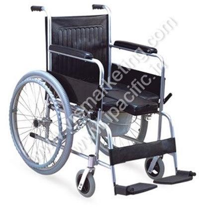 Aluminum Commode Wheelchair, Weight Capacity : 200 kg