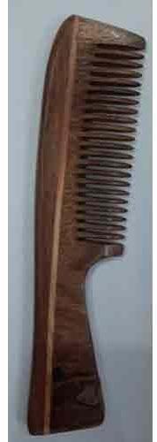 Cal Care Long Handle Wooden Comb, Color : Brown