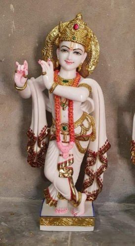 Marble Lord Krishna Statue