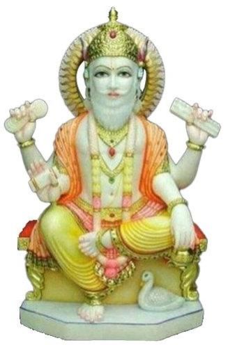 Marble Vishwakarma Statue