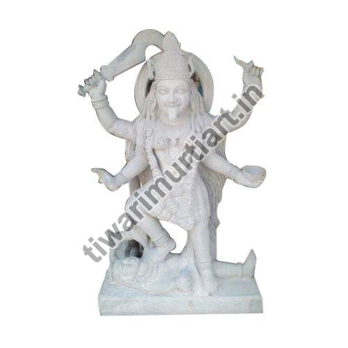 72 Inch Marble Kali Mata Statue, for Worship, Temple, Interior Decor, Pattern : Plain