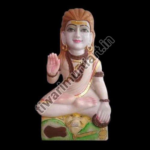 Polished Marble Baba Gorakhnath Statue, for Worship, Temple, Decor, Size : 36 Inch