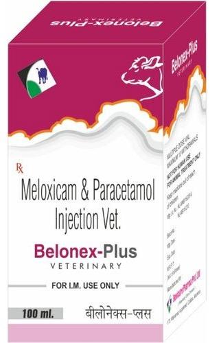 Meloxicam and Paracetamol Injection, for Analgesic, Antipyretic