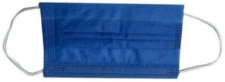 Blue Non Woven Face Mask, for Protection From Germs, Size : Standard