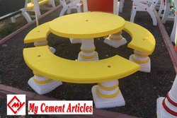 RCC Round Bench, Color : Yellow