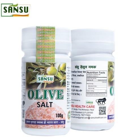 Sansu Green Olive Salt, Packaging Type : Bottle