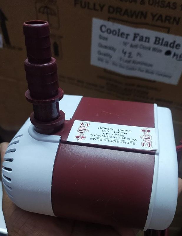 Cooler 40 Watt Water Pump, Packaging Type : Carton Box, Wooden Box, Metal Sheet Box