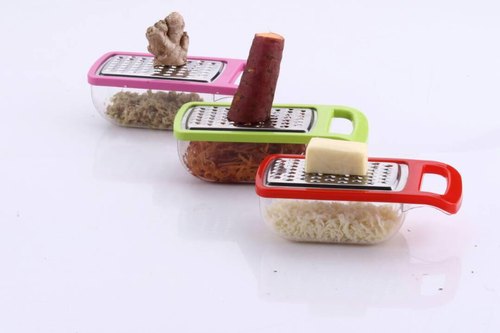Stainless Steel Cheese Grater, Color : Silver, Red, Pink, Green