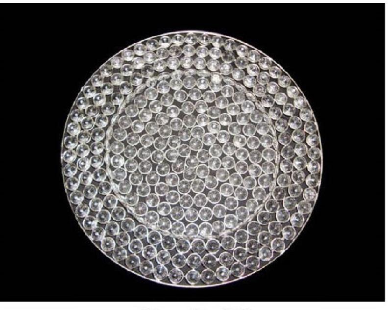 Silver Crystal Charger Plate