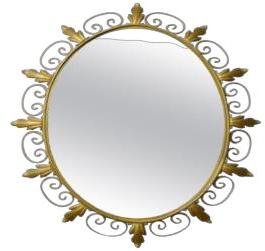 Round Polished Decorative Wall Mirror, for Hotels, Household, Feature : Easy To Fit, Good Strength