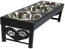 Metal Polished Elevated Pet Bowl Stand, Style : Modern