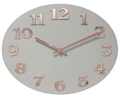 Round Glass Wall Clock, for Home, Office, Decoration, Specialities : Seamless Design, Durable