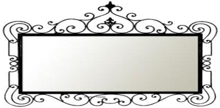 Iron Wall Mirror, for Household, Hotels, Specialities : Long Lasting, Good Strength, Good Quality