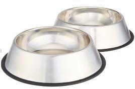 Plain Stainless Steel Pet Bowl, Shape : Round