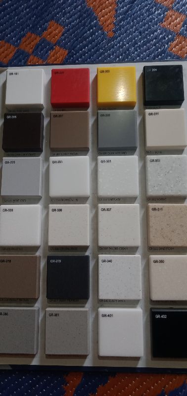 Plain Grenium corian, Color : Black, Blue, Grey, Red, Silver, White, Yellow