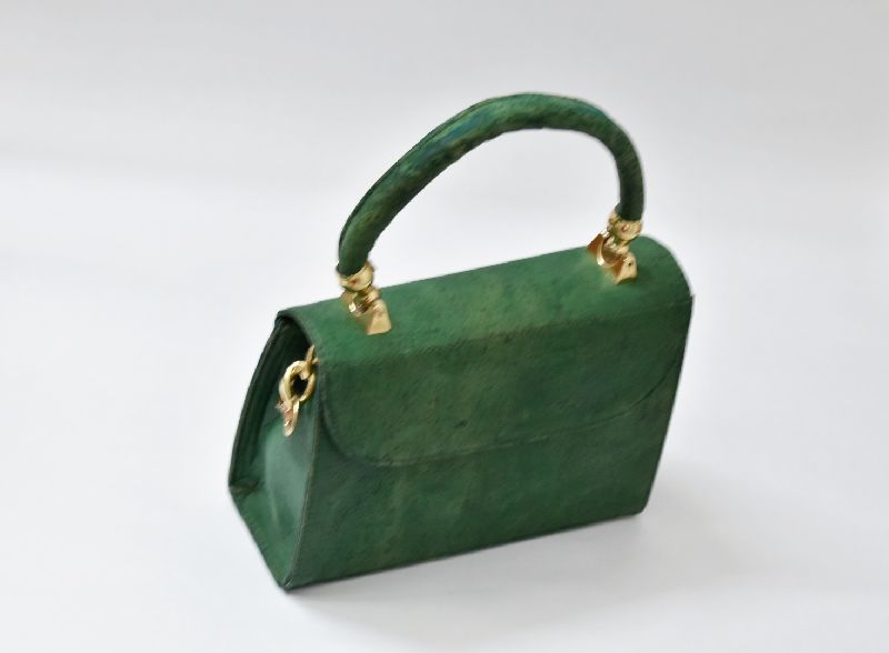 Green cork leaf bag