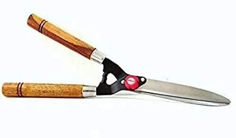 Polished Aluminium Wooden Handle Hedge Shears, for Cutting, Feature : Corrosion Resistance, Durable