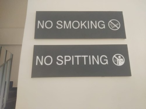 Acrylic No Smoking Signs, Shape : Square, Rectangular