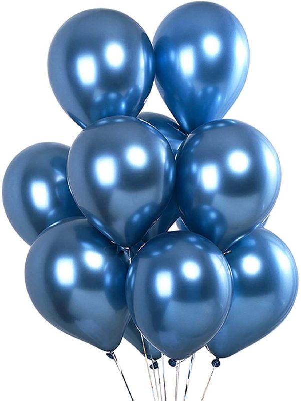 Chrome Blue Balloon