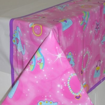 Plastic Tablecover Princess, Size : 54″ x 102 Inch