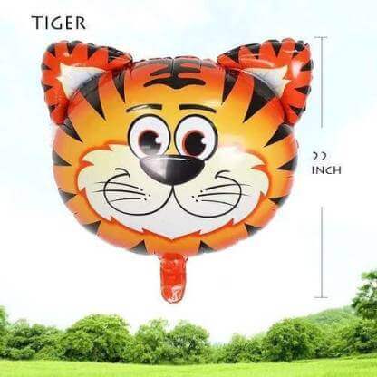 Tiger Shape Balloons, for Girls Birthday, Size : 16 Inch