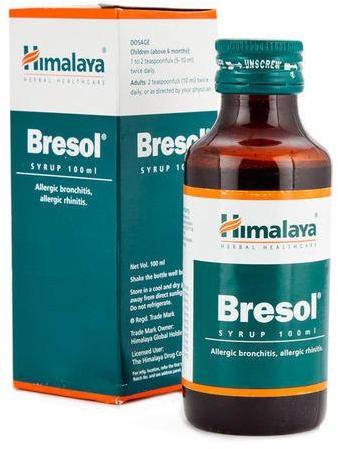 Himalaya Bresol Syrup, Packaging Size : 100 ml
