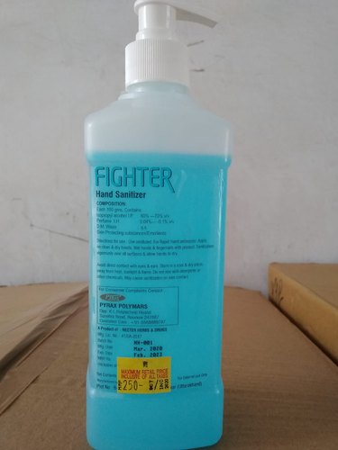 Pyrax fighter hand sanitizer, Packaging Size : 500 ml, 100 ML