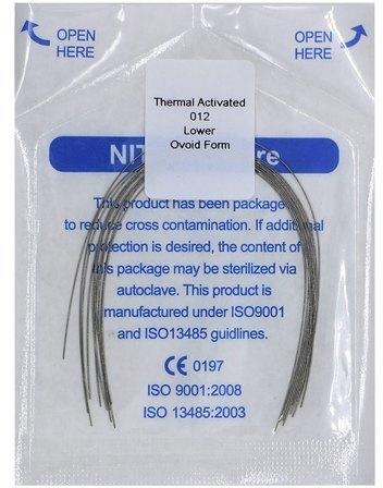 Niti Thermal Activated Arch Wire, Color : SILVER