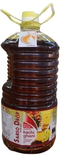 5 Ltr Pure Mustard Oil, for Cooking, Certification : FSSAI Certified