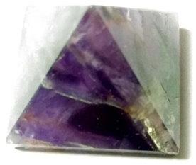 Crystal Distnation Amethyst Orgone Pyramid, For Vastu, Color : Purple